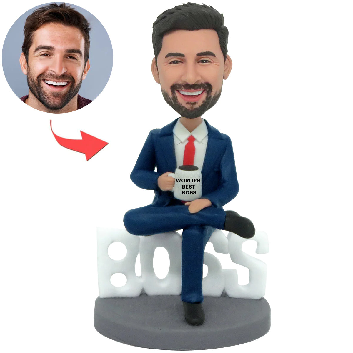 Poupée Bobblehead Bobblehead du Boss Boss masculin personnalisé