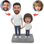 Pullants de Bobble Head de parents et enfants personnalisés