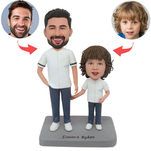 Pullants de Bobble Head de parents et enfants personnalisés