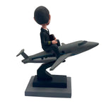 Bobblehead homme personnalisé avec modèle d'avion