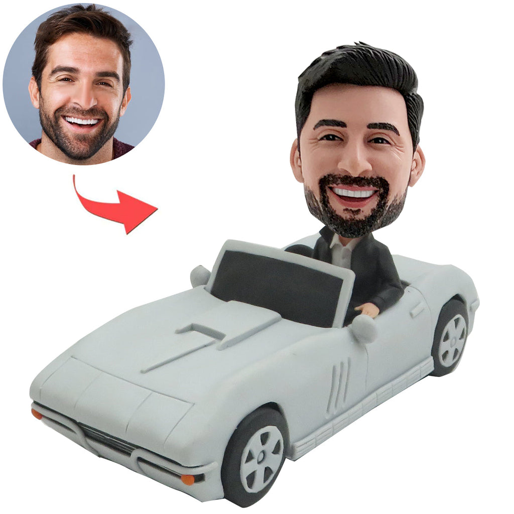 Bobblehead de papa au volant personnalisé