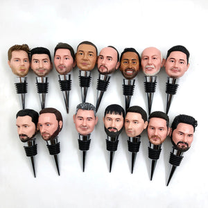 Bouchons de bouteille de vin personnalisés Bobblehead personnalisé