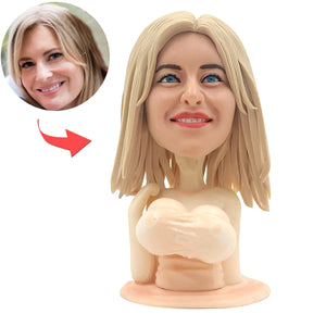 Bobblehead femme drôle personnalisé