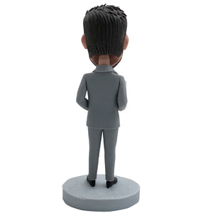 Bobblehead personnalisé Boss peut contenir une carte de visite