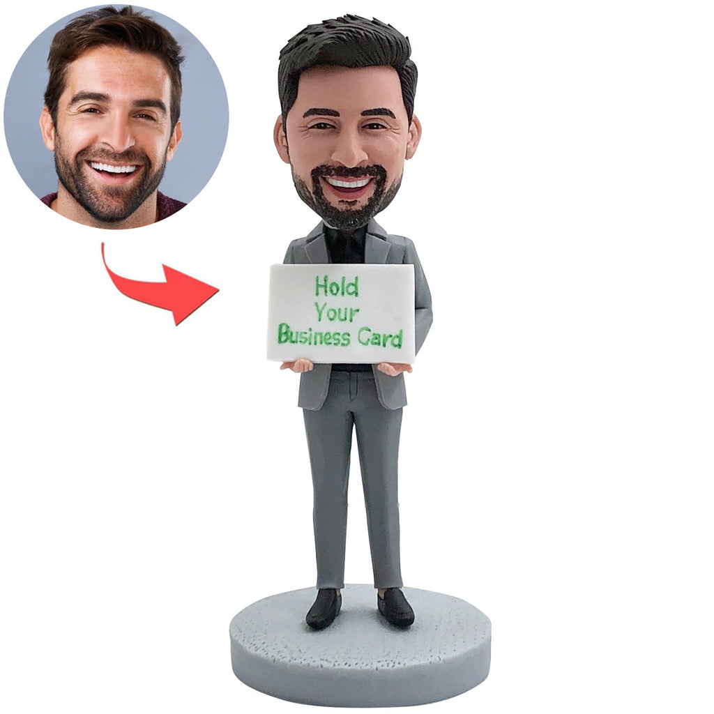 Bobblehead personnalisé Boss peut contenir une carte de visite