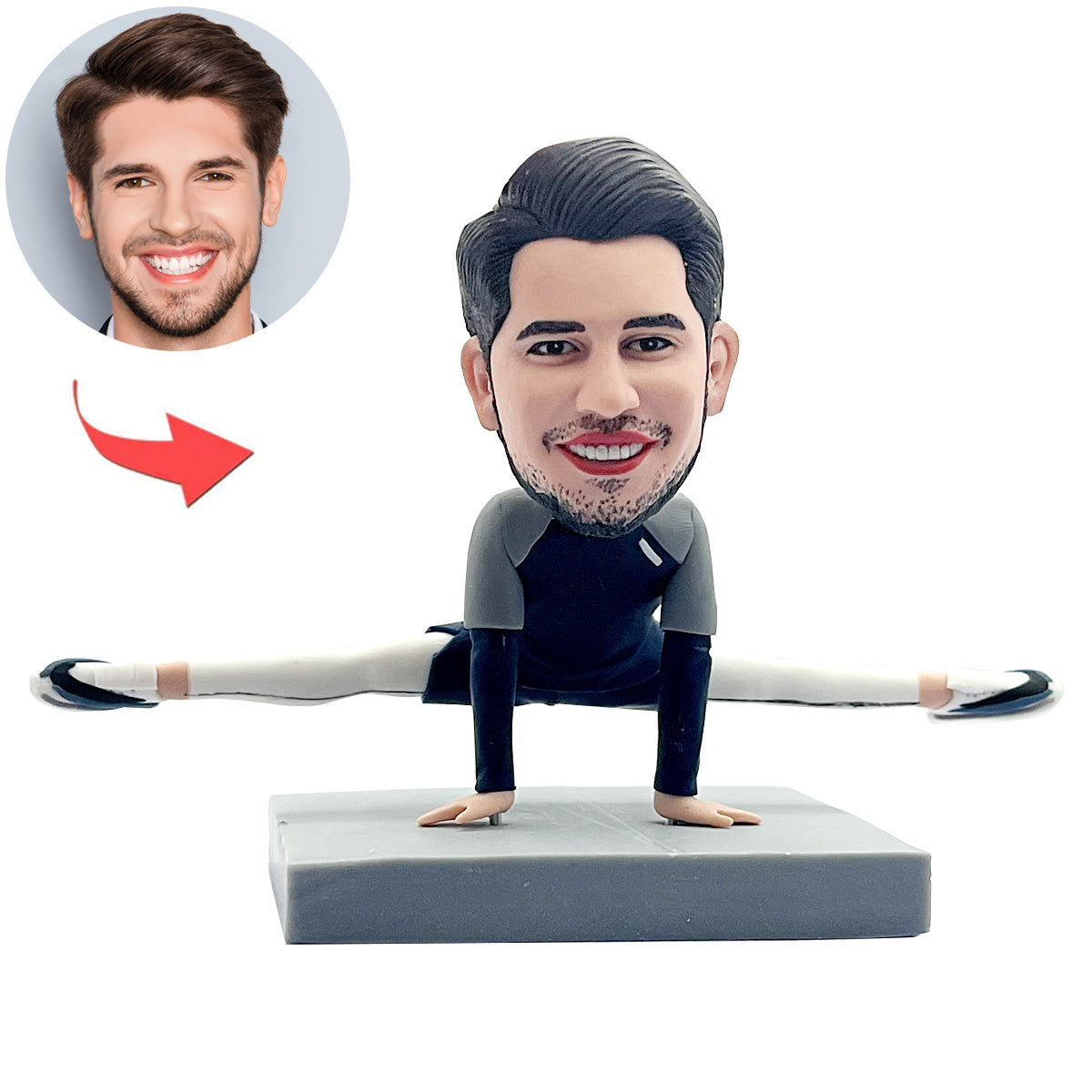 Bobblehead de gymnaste personnalisé