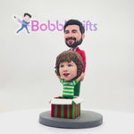 Cadeaux de Noël Parent et Kid Bobblehead