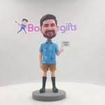 Super papa personnalisé Bobblehead en chemise florale de vacances