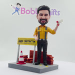 Bobblehead de travailleur de la construction personnalisé