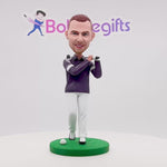 Happy Golf Business Man personnalisé Bobblehead