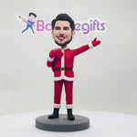 Père Noël portant des cadeaux Bobblehead personnalisés