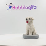 Bobblehead à animal de compagnie personnalisé - chien blanc