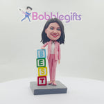 Bobblehead féminin personnalisé - MEILLEUR BOSS