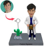 Docteur Bobblehead avec un ornement de cactus