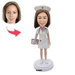 Female Nurse Custom Bobblehead Figures - BobbleGifts