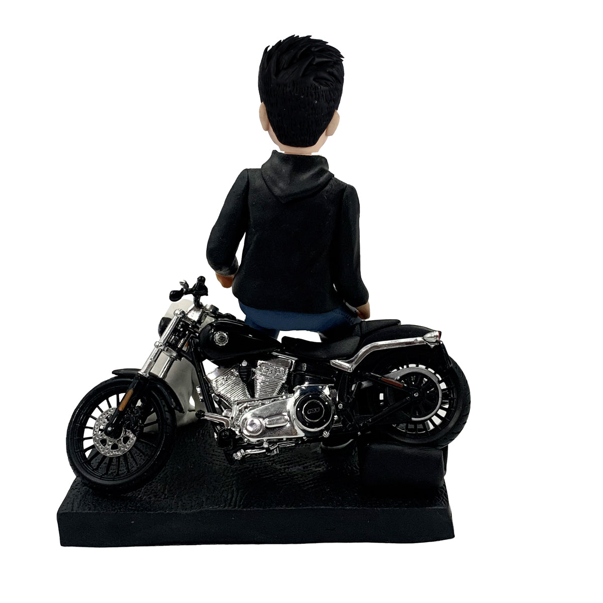 Moto bobbleheads avec chiot