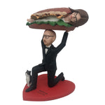 Poupée burger de style drôle de style bobblehead