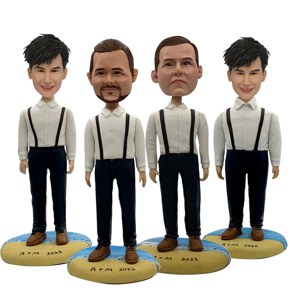 Cadeaux pour les garçons d'honneur de mariage Bobblehead