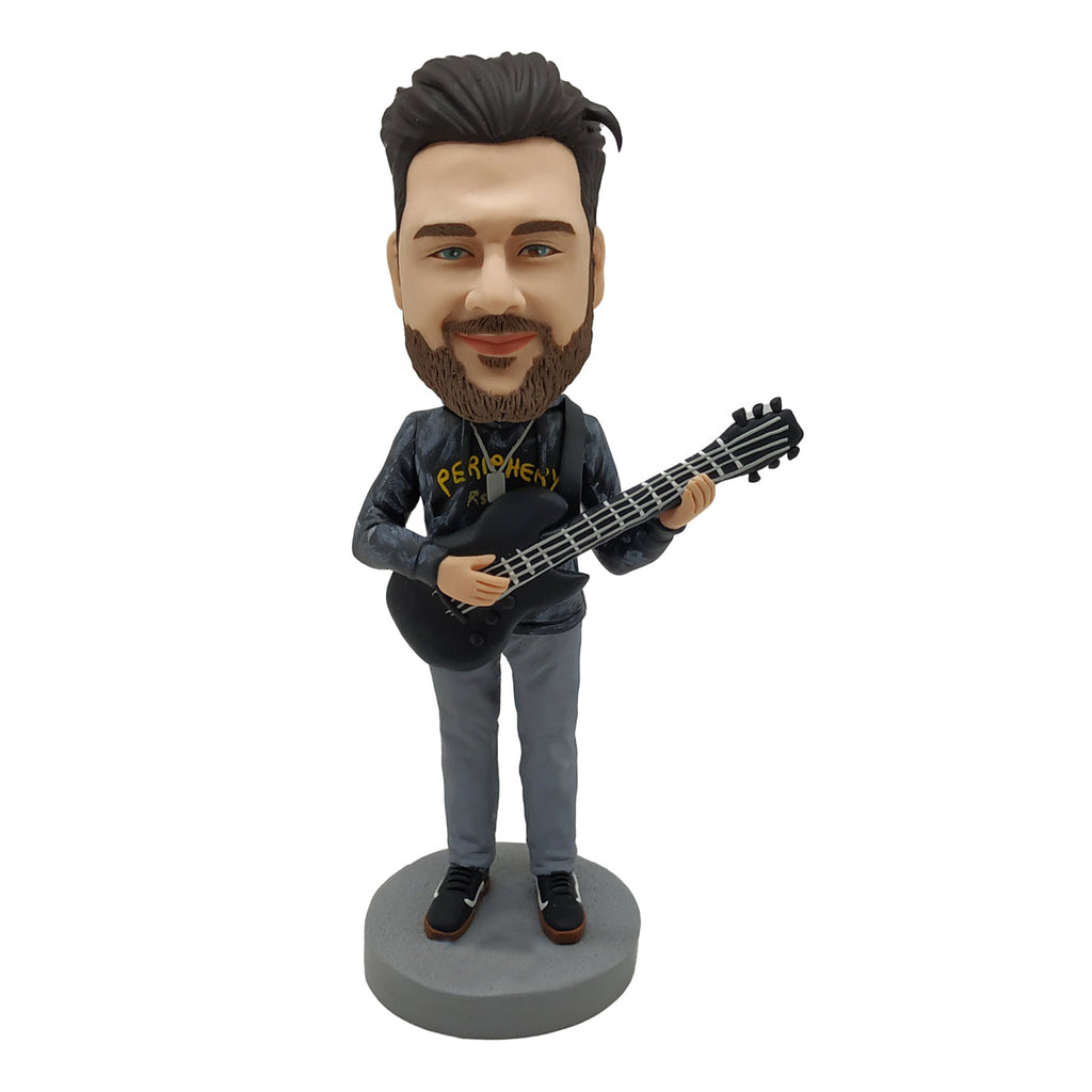 Bobblehead Doll pour les mélomanes avec de la guitare