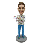 Poupée de bobblehead personnalisée pour peintre