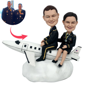 Poupée de bobblehead à couple pilote personnalisé