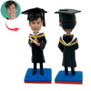 Étudiants universitaires sur la remise des diplômes personnalisés Bobblehead