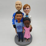 Fully Customized Bobblehead - 4 Persons - BobbleGifts