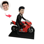 Motorcycle Boy Bobblehead Doll