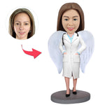 Docteur Bobblehead avec des ailes d'ange