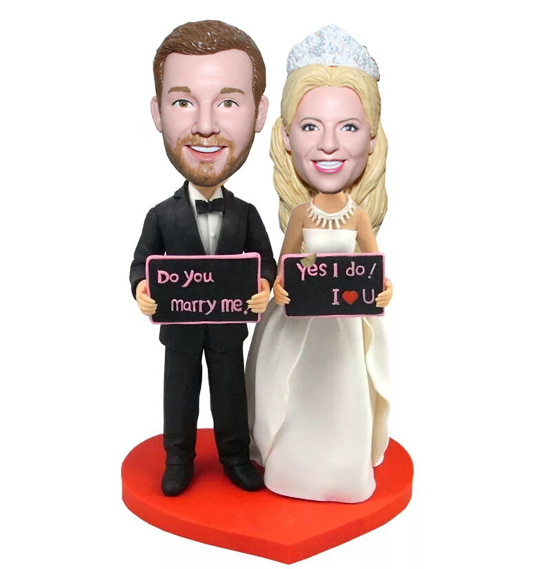 Wedding Couple Bobbleheads Dolls - BobbleGifts