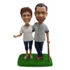 Baseball Couple Custom Sports Bobblehead - BobbleGifts