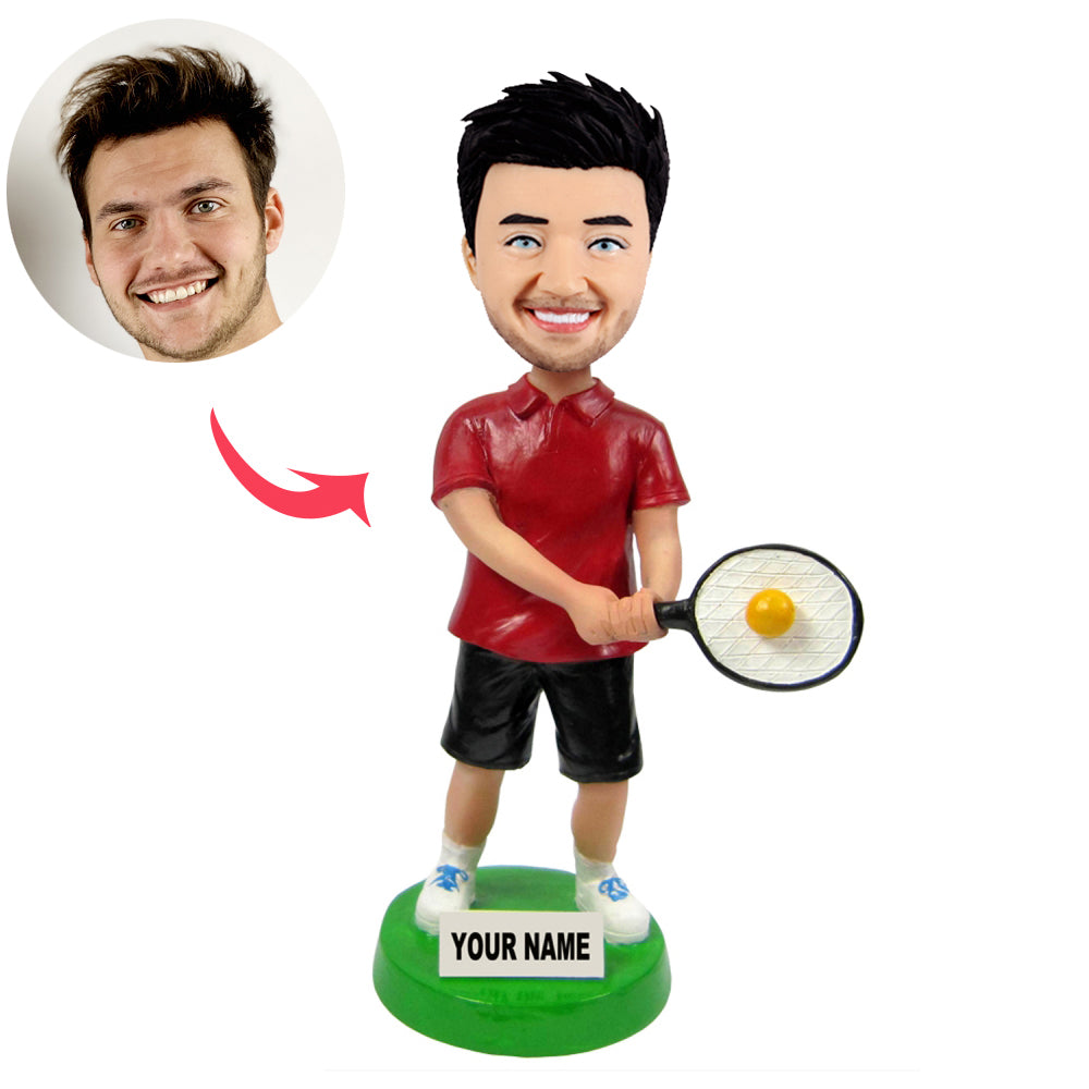 Custom Tennis Player Bobbleheads - BobbleGifts