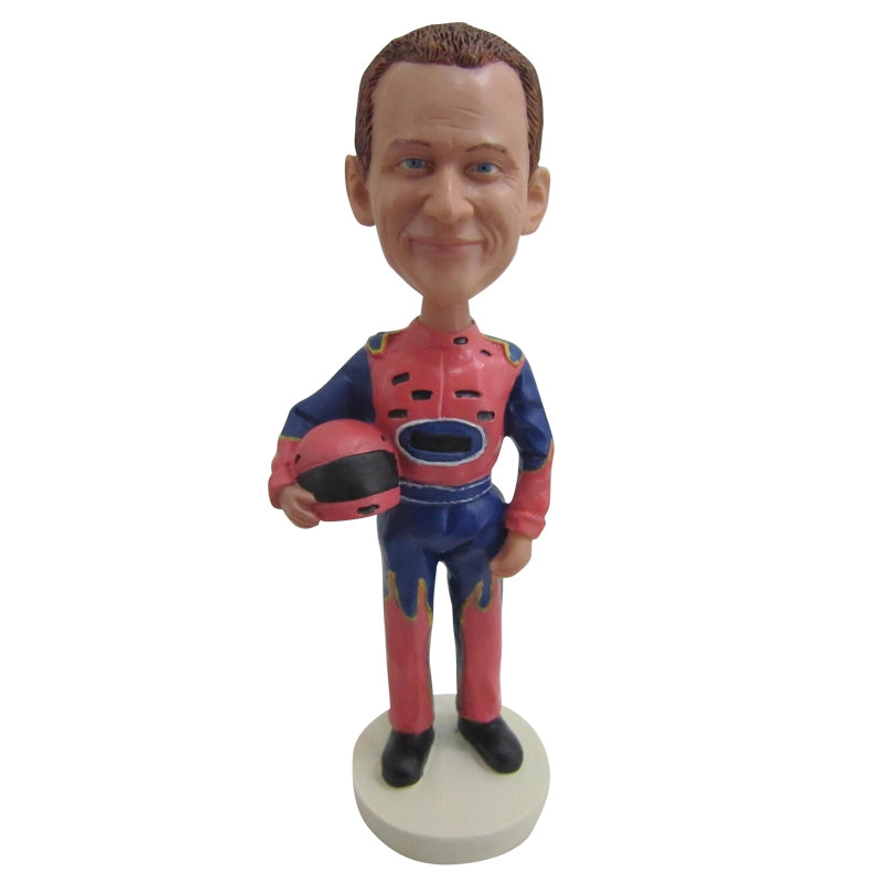 Custom Racing Uniforms Man Bobbleheads - BobbleGifts