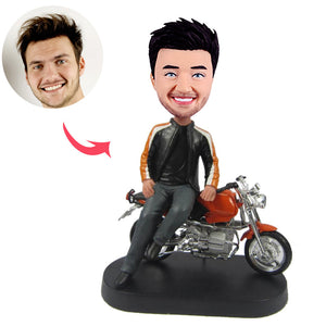 Motorcycle Man Custom Bobblehead - BobbleGifts