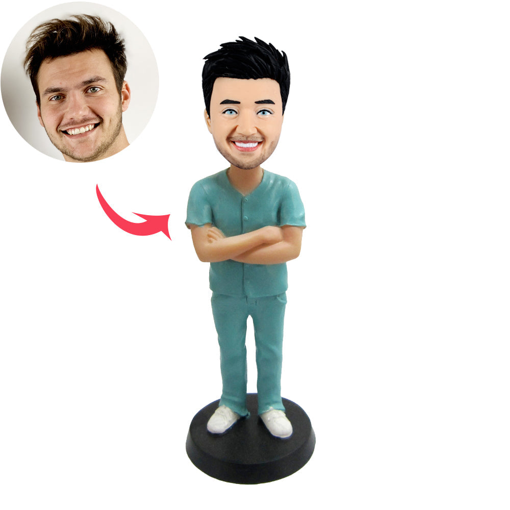 Male Nurse Personalized Custom Bobbleheads - BobbleGifts