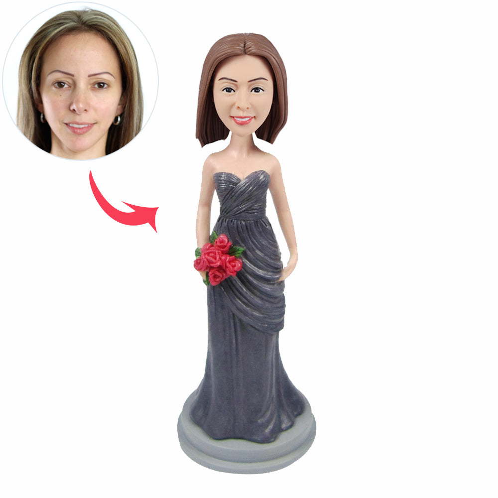 Wedding Bridesmaid Custom Bobbleheads - BobbleGifts