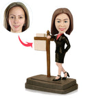 Female Realtor Custom Bobbleheads - BobbleGifts