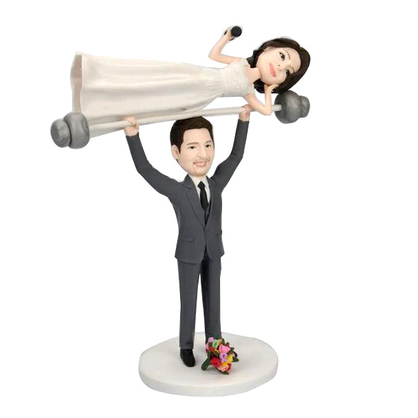 Couple drôle couples gâteau topper bobbleheads personnalisés