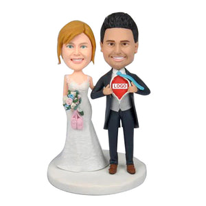 Couples de mariage personnalisés Cake Topper