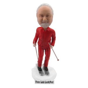 Skiing Man Custom Bobbleheads - BobbleGifts