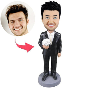 Head-To-Toe Custom Bobblehead for Bridegroom/Groomsman