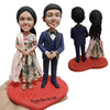 Couple de mariage indien personnalisé Bobbleheads