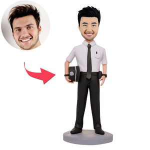 Policeur de bobblehead personnalisé Hold Hold