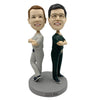 Deux infirmières mâles Bobblehead