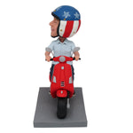 Bobblehead personnalisé pour le cadeau de la fête des pères en moto