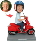 Bobblehead personnalisé pour le cadeau de la fête des pères en moto