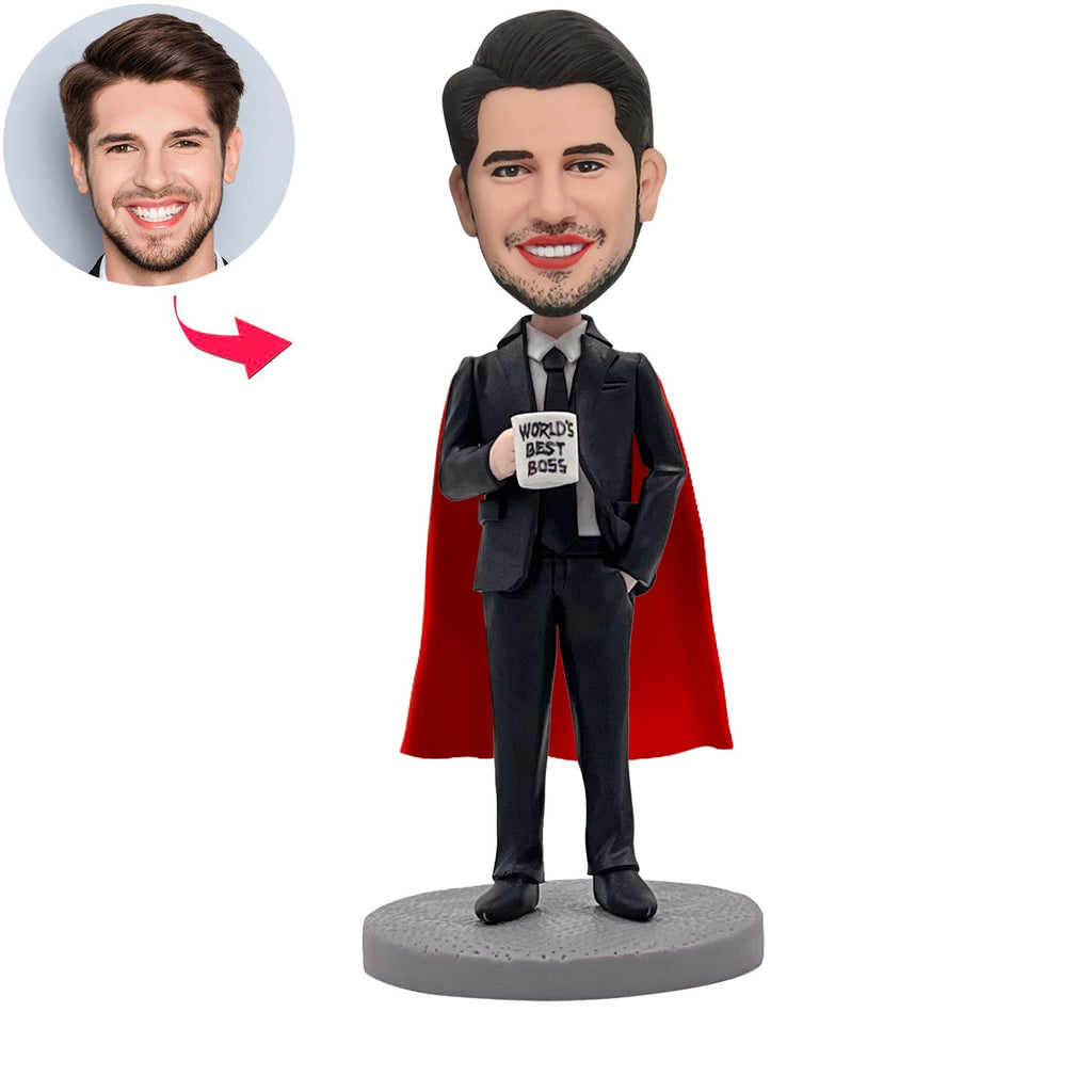 Le meilleur boss de Bobblehead World personnalisé Super Homme d'affaires