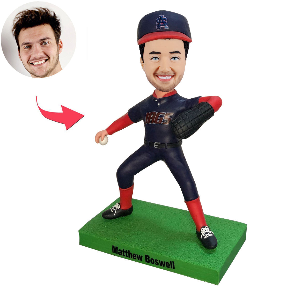 Joueurs de baseball de receveur de bobblehead personnalisé