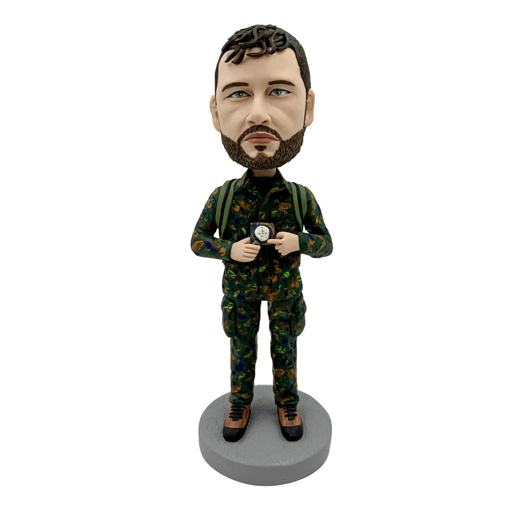 Camouflage bobblehead pour soldat