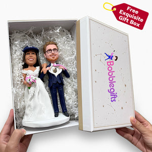 Poupée de couple de mariage indien Bobblehead